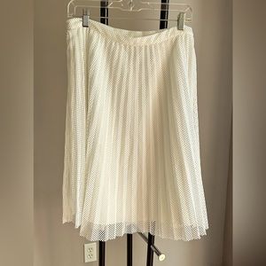 Calvin Klein White Pleated Skirt NWT